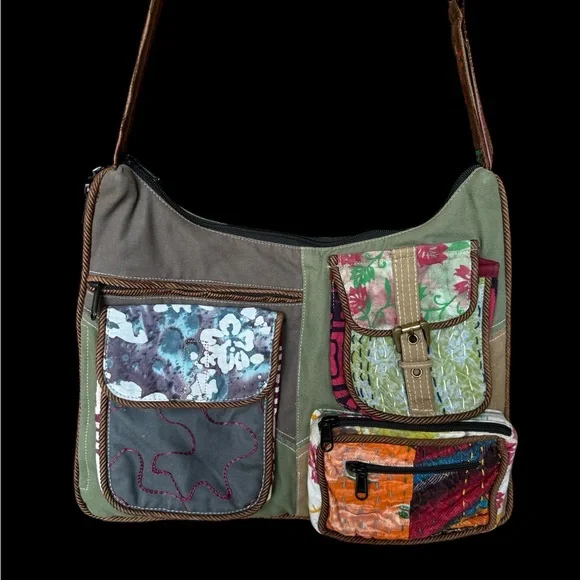 Patchwork bohemian crossbody purse - unknown brand - Picture 2 of 9